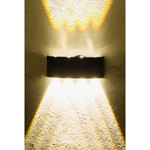 LED moderna lampada da parete 16W luce calda nera di lusso applique per il bagno soggiorno esterno casa striscia di ombra 220V tensione di ingresso - Product Image 3