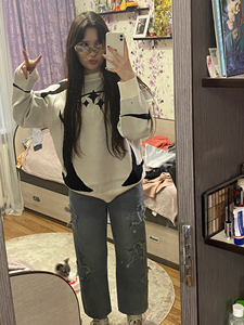 Custom LOGO OEM&amp;ODM Men's <strong>Sweater</strong> Pullover Jacquard Letter Jumper Knitwear Winter Crew Neck Loose Oversized <strong>Knitted</strong> <strong>Sweater</strong> Men - Product Image 3