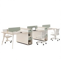 Poste de travail de bureau individuel, bureaux informatiques modernes, cloisons de séparation pour employés, ensemble de mobilier de luxe pour cadres, personnalisation