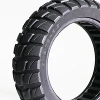 Roues de trottinette Fenyang 10 pouces 10X2.70-6.5, pneu solide en caoutchouc noir 1,2 kg pour trottinette électrique Kugoo G-Booster G2 Pro, pneu de rechange