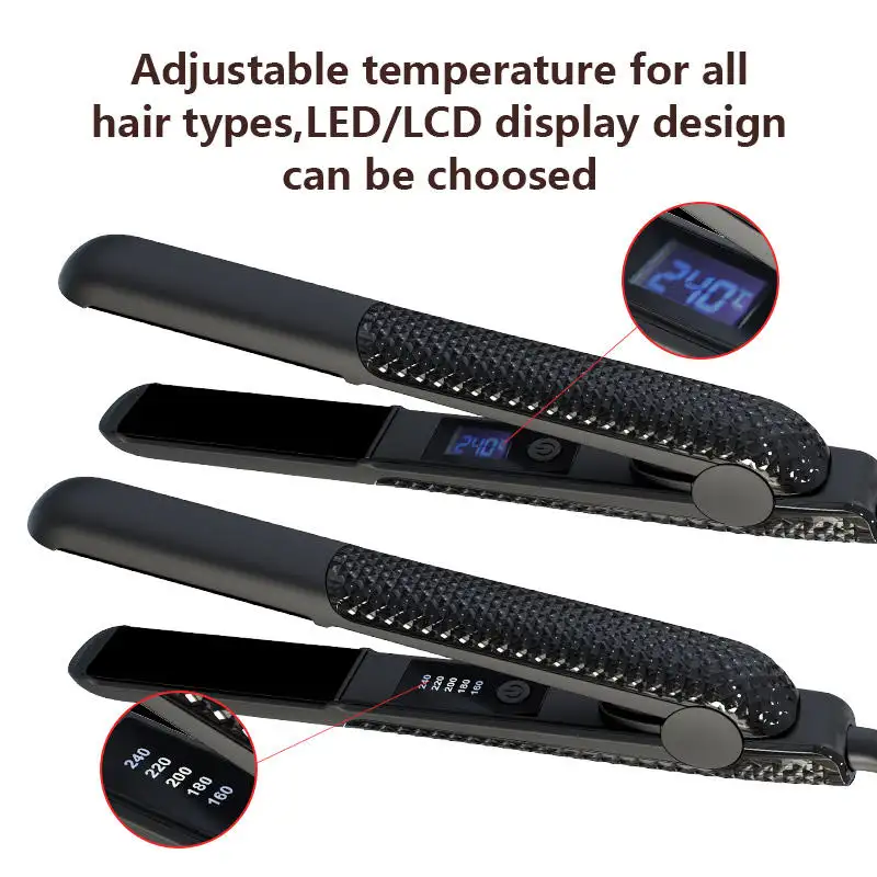 Hersteller tragbares Frisur-Tool LED-LCD-Display professioneller Keramik-Haarglätter 470 Grad Flat-Iron für das Haar