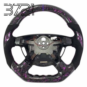 Volant de course en fibre de carbone personnalisé en cuir perforé pour Chevrolet Aveo T250 Captiva C100 Optra Lacetti Epica 200 - Product Image 1