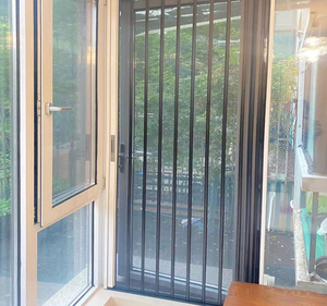 ロックスクリーンドア付きダイヤモンドメッシュ目に見えない折りたたみ盗難防止蚊防止猫、犬、マウスアルミニウム合金スクリーンドア - Product Image 6