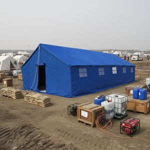Carpa de Emergencia de Lona de Doble Capa, Tipo Extendido, para Alivio de Desastres, Refugio Temporal, Uso en Obras de Construcción, Modelo JQ 61 - Product Image 1