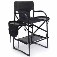 Chaise de salon pliable moderne et durable en alliage d'aluminium pour salon de coiffure, salon de beauté, chaise de réalisateur