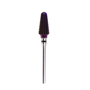 Purple Coated Tornado Carbide Nail <b>Drill</b> <b>Bit</b> for Gel Removal Manicure Pedicure Electric File Grit C M F - Product Image 5