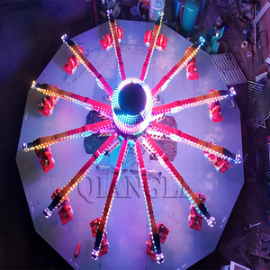 Manèges de fête foraine, équipement d'amusement extérieur de grande taille, machine à rebondir mobile <span class=keywords><strong>Techno</strong></span> Jump RideTrailer, fibre de verre, acier, 24 personnes - Product Image 3