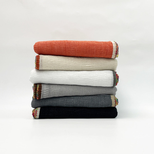 Hot thời trang islam laciness TR Viscose cotton Hijabs mềm đồng bằng màu Crinkle khăn xếp li khăn choàng khăn xếp cho phụ nữ hồi giáo 2025 - Product Image 3