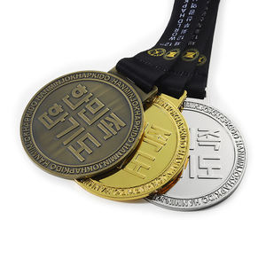 Médaille coréenne des champions <span class=keywords><strong>du</strong></span> <span class=keywords><strong>monde</strong></span> en métal or argent bronze personnalisée - Product Image 2