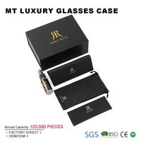 Étui à lunettes de soleil unique, fabricant d'étuis à lunettes, logo personnalisé, boîte noire, ensemble d'emballage de lunettes de soleil, luxe