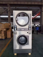 Lavadora y Secadora Comercial de 12kg, 15kg, 20kg, Operada con Monedas, para Centros de Lavandería
