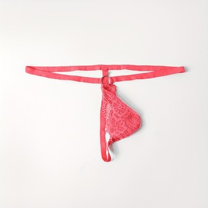 <b>Men</b> Lace <b>Thong</b> Underwear Black Low Rise Polyester Spandex Nylon Sexy Lingerie Spring 2024 - Product Image 3