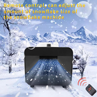 Machine à flocons de neige LED de Noël 1500W haute performance, pour intérieur et extérieur, générateur de neige artificielle, manuel, électrique, en aluminium, 5L, 20m