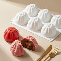 Moule à gâteau en silicone SILIKOLOVE Factory, 6 cavités, forme citrouille, pour mousse, LFGB Platinum, antiadhésif, sans BPA, 100% silicone alimentaire