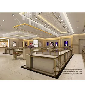 Centro commerciale chiosco gioielli in vetro vetrina mobili gioielli personalizzati chiosco bancone Display gioielli vetrina con luce a LED