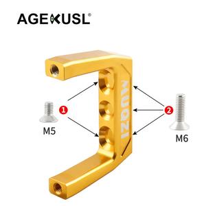 Soporte de Bloque de Transporte Delantero para Bicicleta MUQZI, Soporte Ajustable de 3 Orificios para Montar Bolsas Delanteras en Bicicletas Plegables <span class=keywords><strong>Dahon</strong></span> - Product Image 4