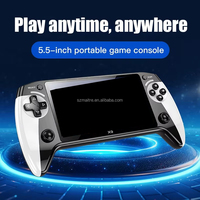 Console de jeu portable X9 5.5 pouces grand écran rétro classique manettes vidéo 3D portables stockage 64 Go avec connectivité Wi-Fi