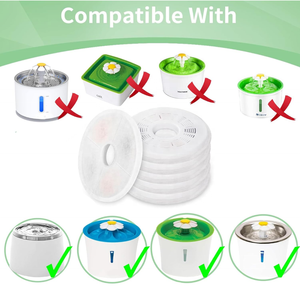 Lot de 8 filtres pour <span class=keywords><strong>fontaine</strong></span> à eau pour <span class=keywords><strong>chat</strong></span> compatibles avec <span class=keywords><strong>Catit</strong></span> / <span class=keywords><strong>Catit</strong></span> Design Senses Fountain/Flower Fountain/Senses 2.0 - Product Image 6