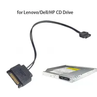 Cable de Alimentación SATA de 15 Pines Macho a Adaptador Convertidor de 6 Pines para Disco Duro Serial ATA y Unidad de DVD/CD para Dell HP Lenovo