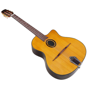 Guitare acoustique de style gitan de 41 pouces à 6 cordes avec table en épicéa, dos et côtés en palissandre, petit trou de sonorisation adapté - Product Image 1
