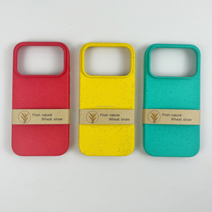 <span class=keywords><strong>Coque</strong></span> <span class=keywords><strong>de</strong></span> téléphone éco-dégradable pour iPhone 17 Pro Max 16 Paille <span class=keywords><strong>de</strong></span> Blé TPU Composite Antichoc Couverture Durable pour Samsung S26 Ultra - Product Image 4