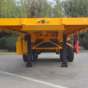 공장 직영 20톤 저상 화물 트럭 40톤 좋은 가격 및 품질의 2축 평판 트레일러 - Product Image 2