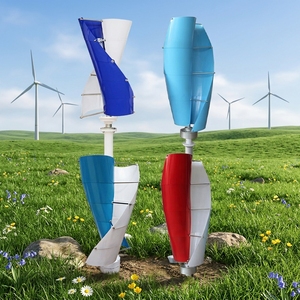 Éolienne verticale à aimant de type X de 20 kW pour éclairage public, 240 V, modèle X-20kw - Product Image 1