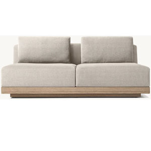 Luxury Teak Wood <b>Outdoor</b> Patio Furniture <b>Sofa</b> Set Wholesale Waterproof Fabric Garden <b>Sofas</b> - Product Image 6