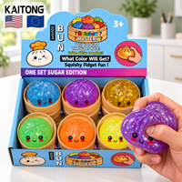 KAITONG Pack Coloré de Jouets Sensoriels Anti-Stress en Forme de Bao Bun et de Dumpling à Presser