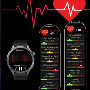 2025 Unisex Android IOS Waterdichte Smartwatch Fitness Tracker ECG Smartwatch met Zaklamp - Product Image 6
