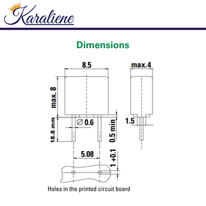 ฟิวส์พลาสติกแบบมีรูทะลุ Karaliene 392 ขนาด T3.15A 250V ได้มาตรฐาน RoHS บรรจุในแพ็ค สำหรับแผงวงจรไฟฟ้าทีวี LCD - Product Image 4