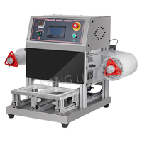 Machine d'emballage sous atmosphère modifiée LK-280-TQ - Scelleuse thermique pour la conservation des aliments en barquette