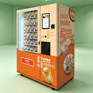 Distributeur automatique de nouilles ramen chaudes instantanées avec écran tactile de 15,6 pouces, service en libre-service 24h/24, eau chaude, Wifi 4G, kiosque personnalisé - Product Image 1