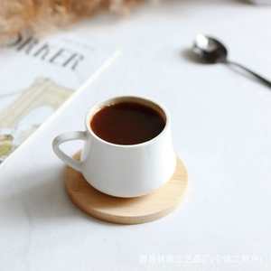 Bamboo Round <b>Coaster</b> Set With Custom Logo Personalized <b>Drink</b> <b>Coasters</b> For Home Bar Use - Product Image 2