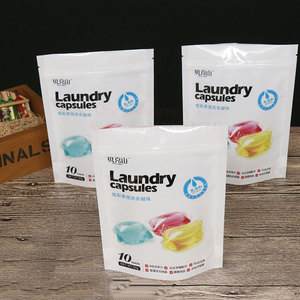 Sac d'emballage flexible en plastique, logo personnalisé, étanche, pour capsules de détergent à <span class=keywords><strong>lessive</strong></span>, poudre à laver, quantité minimale de commande - Product Image 1