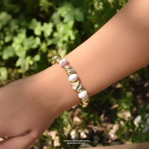Fashion <b>Beaded</b> <b>Bracelet</b> 316L Stainless Steel PVD <b>Gold</b> Plating Sustainable Resistant Jewelry Accessory - Product Image 3