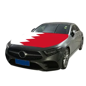 Affordable National Car Hood Cover Flag Bahrain Car Engine Cover Flag Factory Direct Selling Polyester Fabric