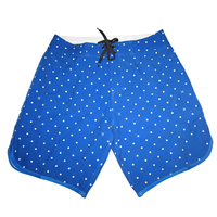 Shorts de bain pour hommes OEM à séchage rapide, grande taille, imprimés, imperméables, bleus