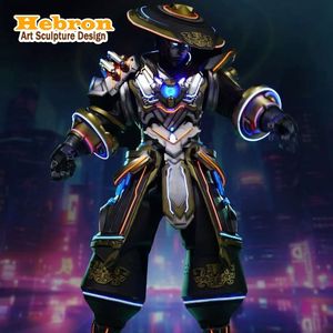Costume de robot LED EVA pour <span class=keywords><strong>mariage</strong></span>, fête, anniversaire, cyberpunk, mascotte, grande taille, haute qualité, réaliste, pour adulte - Product Image 1