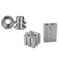 Pièces de précision usinées sur tour CNC en alliage d'aluminium anodisé sur mesure avec composants composites tournés-fraisés