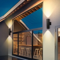 CANMEIJIA Applique Murale Étanche, Support de Surface E27 Noir, Design Moderne, pour Maison/Luminaire Mural LED Extérieur/Applique Murale