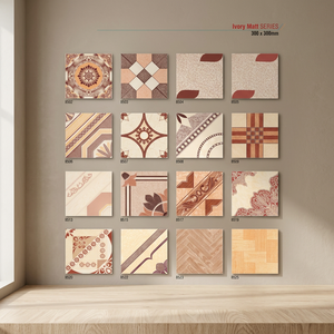 Carreaux de sol ordinaires 300x300mm, brillants, émaillés, rectifiés, surface rustique, numériques, 12x12, 16x16, 40x40, 30x30, carreaux de sol en céramique - Product Image 4