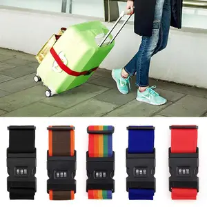 Travel Accessories Can Be Adjusted Luggage Belt Suitcase Lock Buckle Strap Travel Custom Luggage Strap