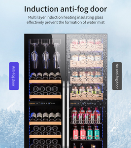 Jiufu Under-counter Large Wine Beverage Cooler Fridge Tempered Glass Door Digital Temperature <b>Bar</b> <b>Cabinet</b> Jf-508wb Large - Product Image 3