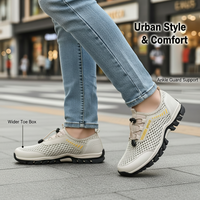Chaussures de wading ultra-légères à bout large, hybrides, respirantes, en maille double couche, séchage rapide, semelle antidérapante, pour plage et rivière