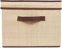 Boîte de rangement avec Fenêtre Durable Panier De Rangement avec Couvercles et Poignées Vêtements Pépinière Jouets Organisateur