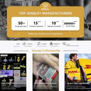 สร้อยคอเพชรโมอิสขนาด18มม. 20มม. 22มม. 24มม. สร้อยข้อมือแบบคิวบาออกแบบได้ตามต้องการ - Product Image 5