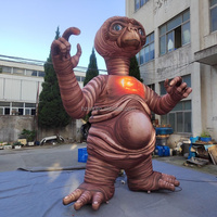 Realistisches Alien-Modell Aufblasbarer E.T. Außerirdische Dekoration im Filmstil, Charaktere für Außenausstellungen
