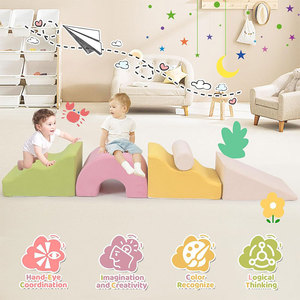 Structure de jeu souple en mousse, formes géométriques, structure d'escalade intérieure pour enfants, entraînement d'intégration sensorielle - Product Image 4