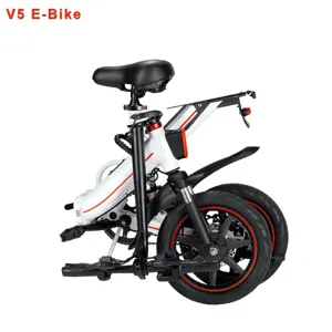 Электрический велосипед HTOMT OUXI V5, 14 дюймов, 400 Вт, миниатюрный складной электрический велосипед со светодиодным дисплеем, подключение через приложение BT